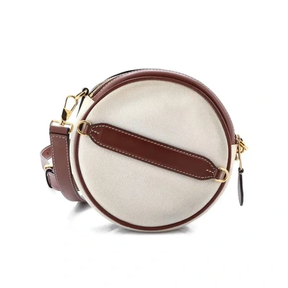 Authentic Burberry Louise Canvas Round Belt Bag - Picture 2 of 8